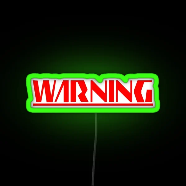 WARNING BOSS APPROACHING RGB Neon Sign