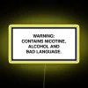 Eye-catching RGB Neon Sign with Warning Message for Home Decor