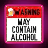 RGB neon bar warning signs for pubs and nightlife venues