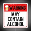 RGB Neon Bar Sign with Distressed Wood and Beer Theme