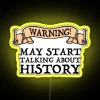 RGB Neon Sign with Witty Warning May Spark Conversations Historically
