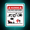 Warning: Distractions Ahead - F1 Fan Mode Activated Neon Sign