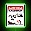 Neon F1 Racing Fan Room Decor with RGB LED Lighting