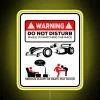 Vibrant F1 racing theme LED warning neon sign with RGB lighting