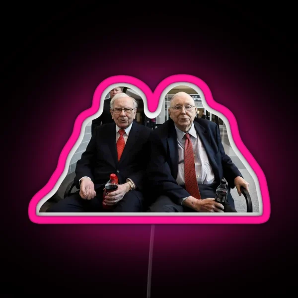 Warren Buffett And Charlie Munger RGB Neon Sign