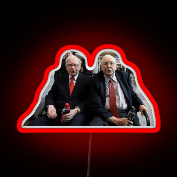 Warren Buffett And Charlie Munger RGB Neon Sign