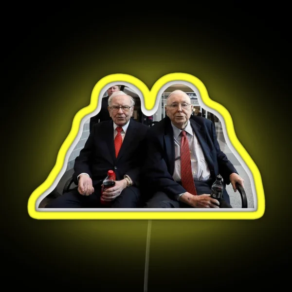 Warren Buffett And Charlie Munger RGB Neon Sign