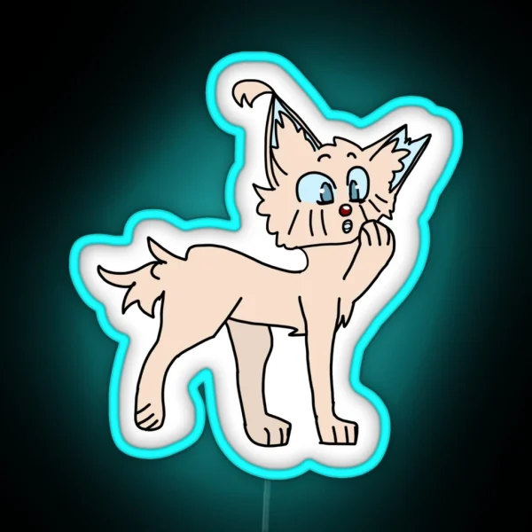 Warrior Cats Berrynose But Taken Literally RGB Neon Sign