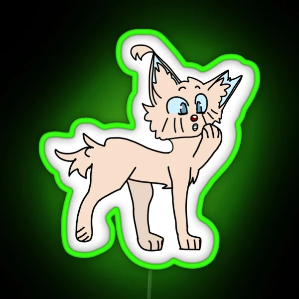 Warrior Cats Berrynose But Taken Literally RGB Neon Sign