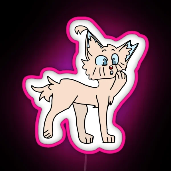Warrior Cats Berrynose But Taken Literally RGB Neon Sign
