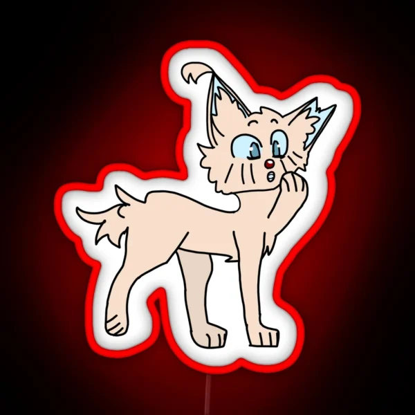 Warrior Cats Berrynose But Taken Literally RGB Neon Sign