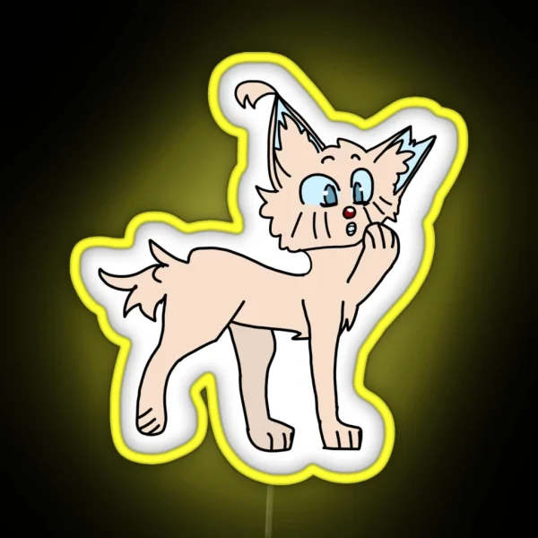 Warrior Cats Berrynose But Taken Literally RGB Neon Sign