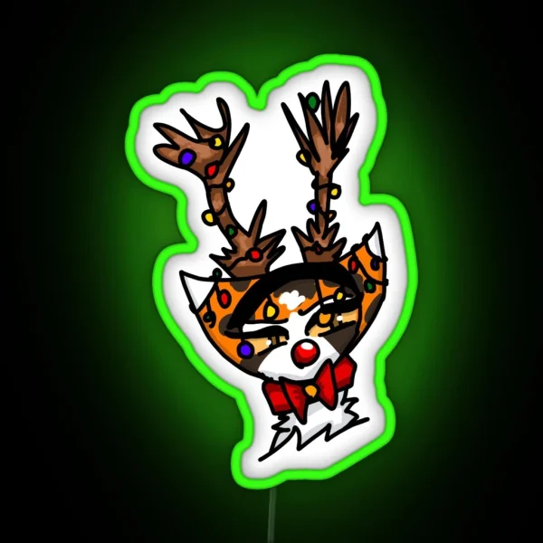 Warrior Cats Christmas Mapleshade Design RGB Neon Sign