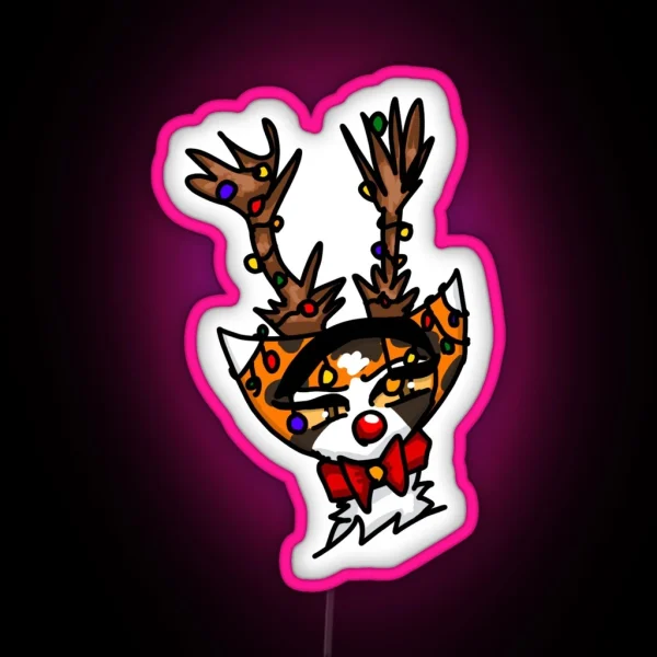 Warrior Cats Christmas Mapleshade Design RGB Neon Sign