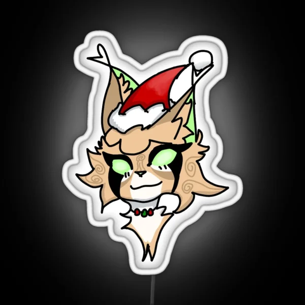 Warrior Cats Sandstorm Christmas Design RGB Neon Sign