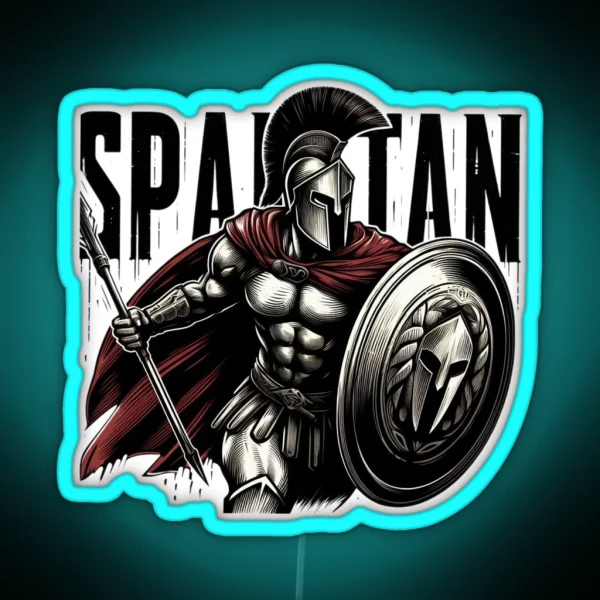 Warrior Spartan RGB Neon Sign