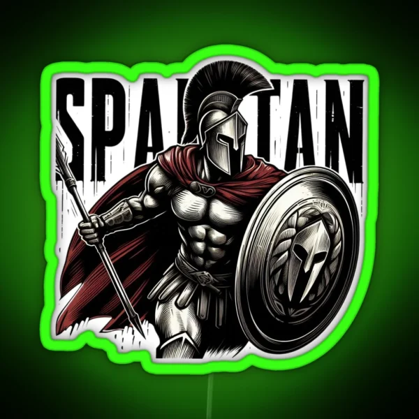 Warrior Spartan RGB Neon Sign