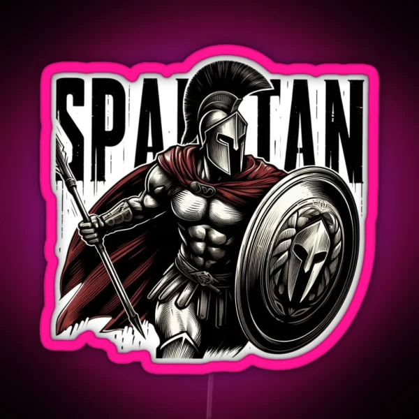 Warrior Spartan RGB Neon Sign