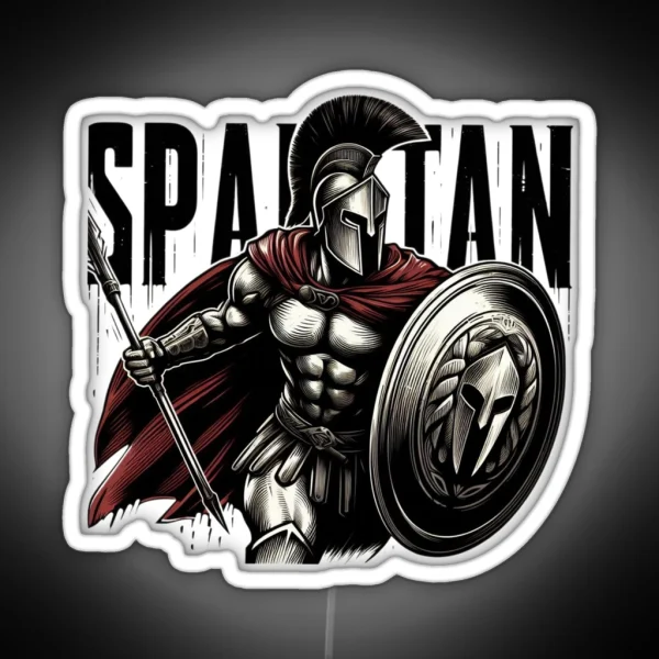 Warrior Spartan RGB Neon Sign