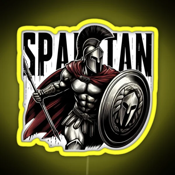 Warrior Spartan RGB Neon Sign