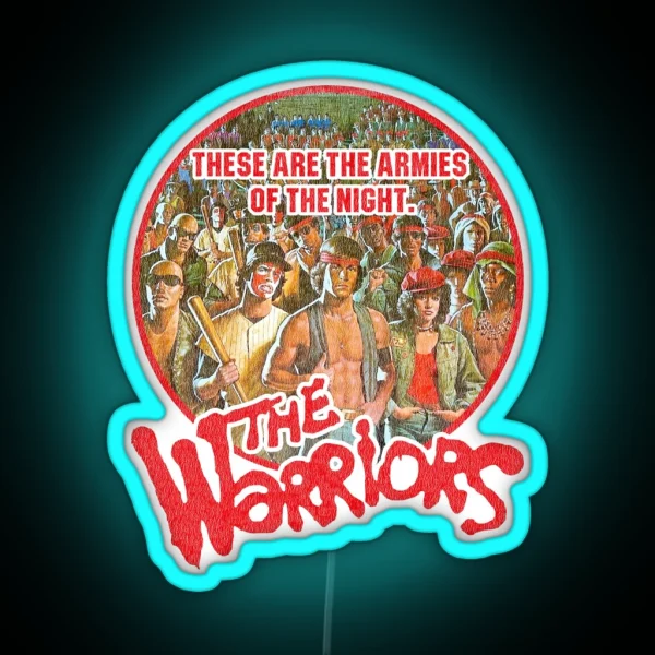 Warriors Armies Of The Night Worn RGB Neon Sign