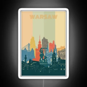 Warsaw Skyline RGB Neon Sign