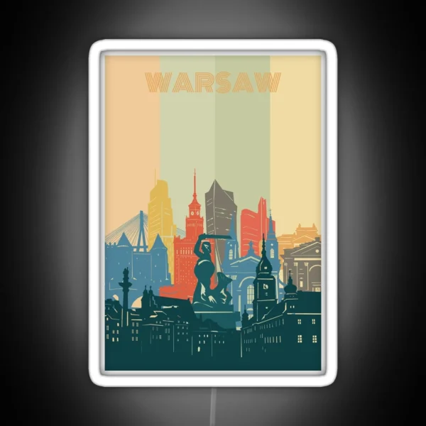 Warsaw Skyline RGB Neon Sign