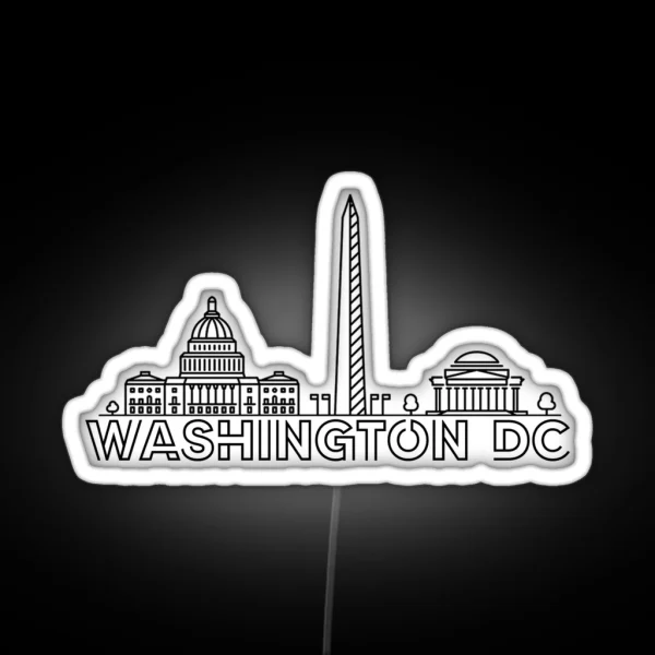 Washington DC City RGB Neon Sign