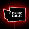 Supporting local businesses with vibrant Washington state pride neon signage