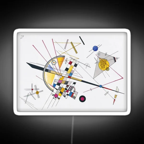 Wassily Kandinsky Delicate Tension RGB Neon Sign
