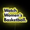 Women's Basketball Team Spirit Display with Color Changing RGB Neon Lights