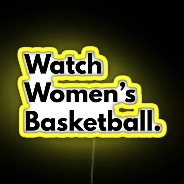 Watch Women S Basketball RGB Neon Sign