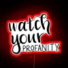 Warning: Watch Your Mouth with this Humorous Neon Sign Display