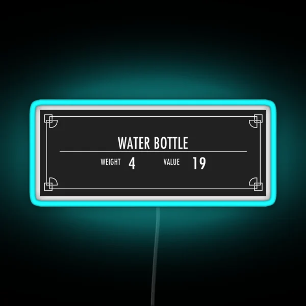 Water Bottle Of Magnus RGB Neon Sign