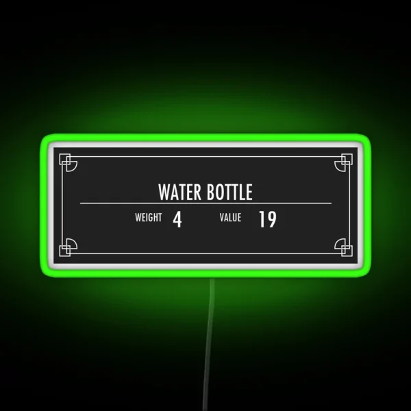 Water Bottle Of Magnus RGB Neon Sign