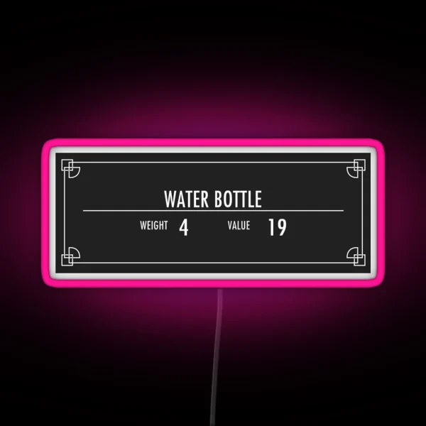 Water Bottle Of Magnus RGB Neon Sign