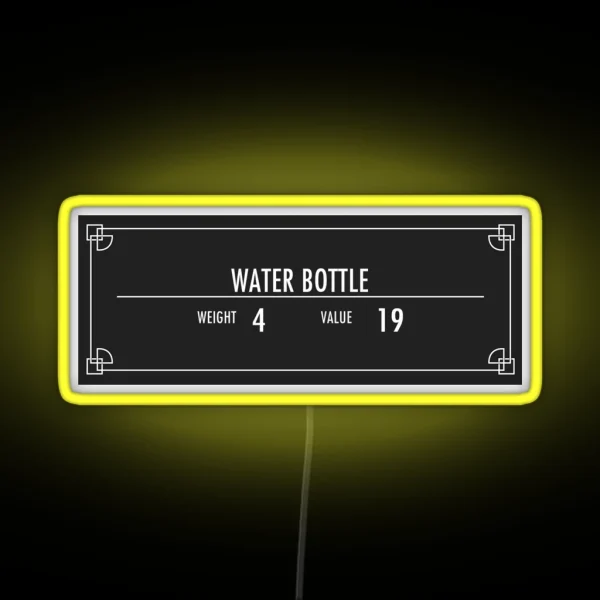 Water Bottle Of Magnus RGB Neon Sign