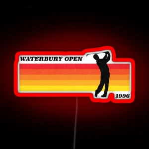 Waterbury Open Happy Gilmore Inspired Retro Style RGB Neon Sign