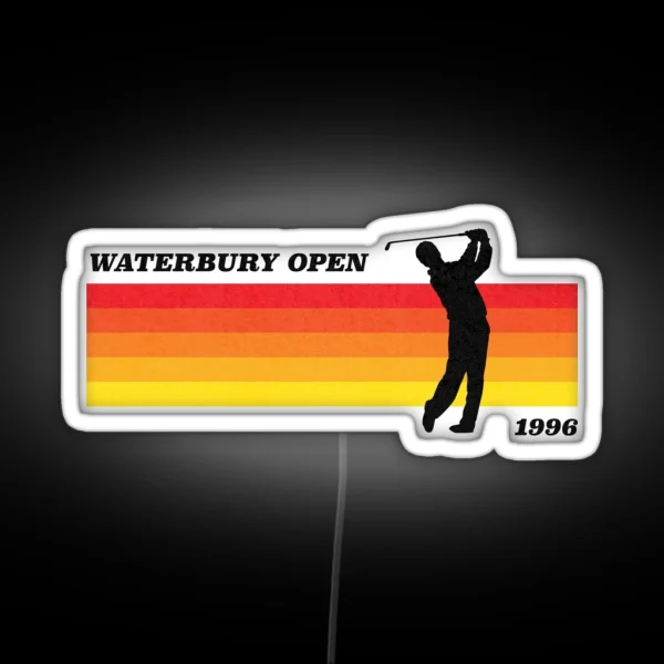 Waterbury Open Happy Gilmore Inspired Retro Style RGB Neon Sign