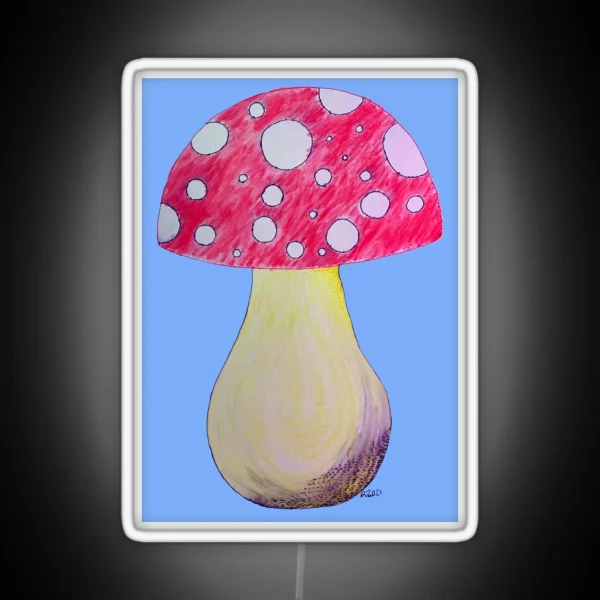 Watercolor Amanita Muscaria RGB Neon Sign