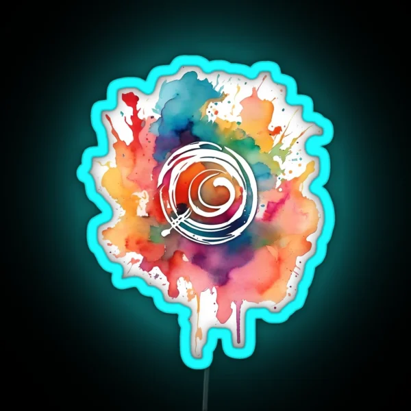 Watercolor Chaos 1 RGB Neon Sign