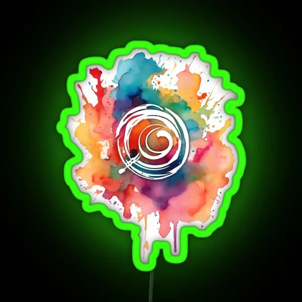 Watercolor Chaos 1 RGB Neon Sign