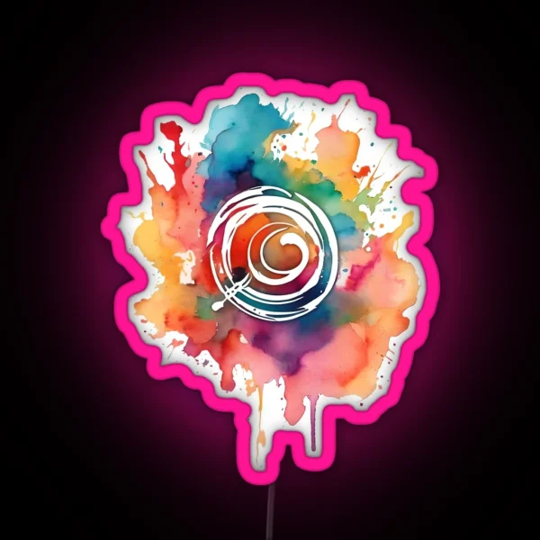 Watercolor Chaos 1 RGB Neon Sign