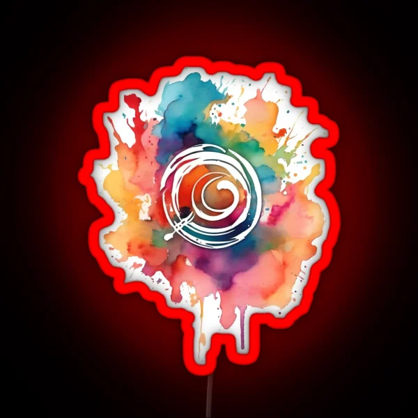 Watercolor Chaos 1 RGB Neon Sign
