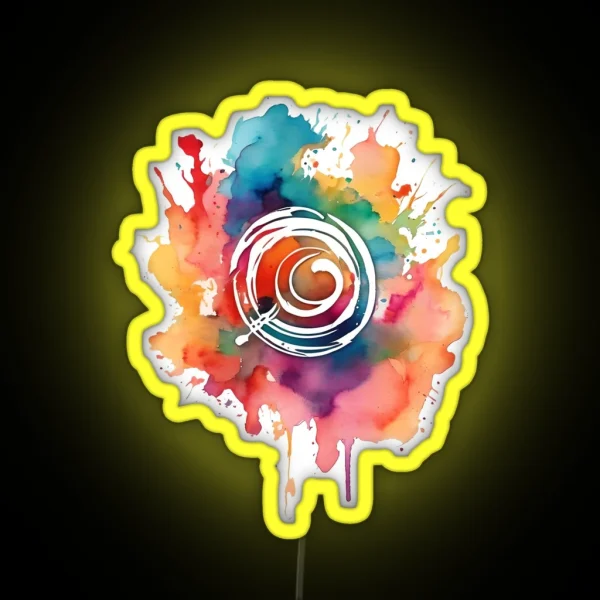 Watercolor Chaos 1 RGB Neon Sign