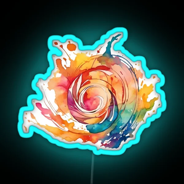 Watercolor Chaos 2 RGB Neon Sign
