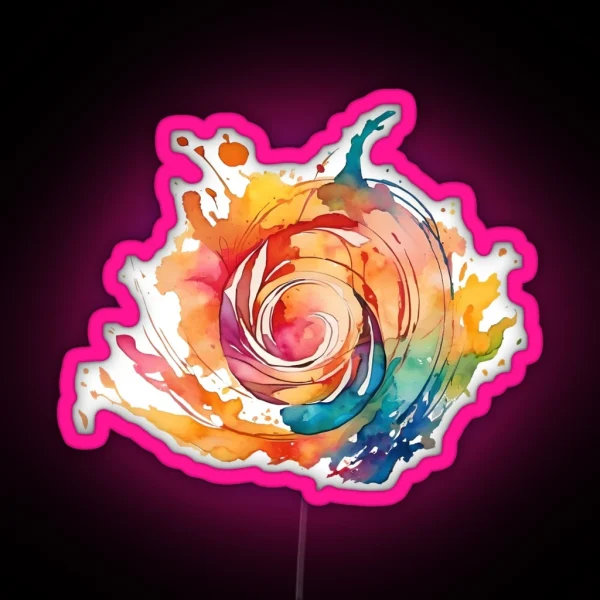 Watercolor Chaos 2 RGB Neon Sign
