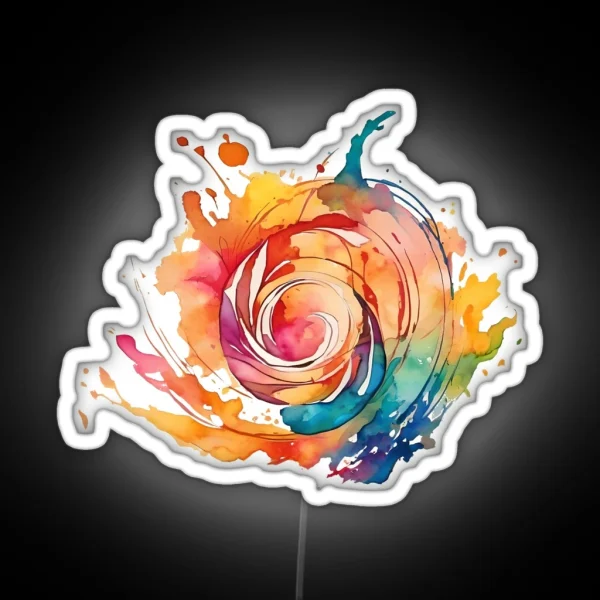 Watercolor Chaos 2 RGB Neon Sign