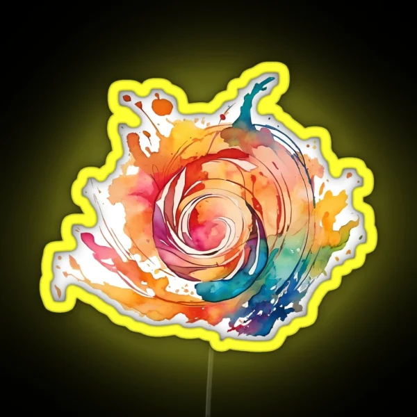 Watercolor Chaos 2 RGB Neon Sign
