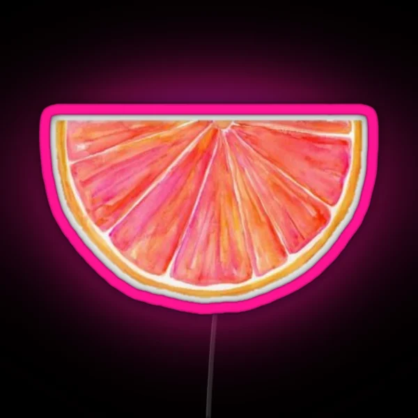 Watercolor Citrus RGB Neon Sign